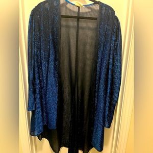 Vintage Roe Frocks Sparkly Blue Jacket